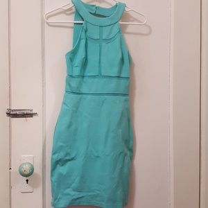 Mint green bodycon dress